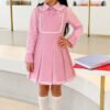 Pink Petals School Dress