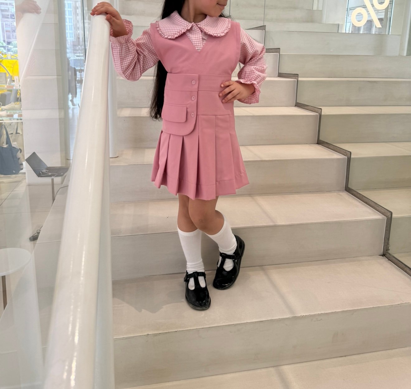 Pleated School Pinafore