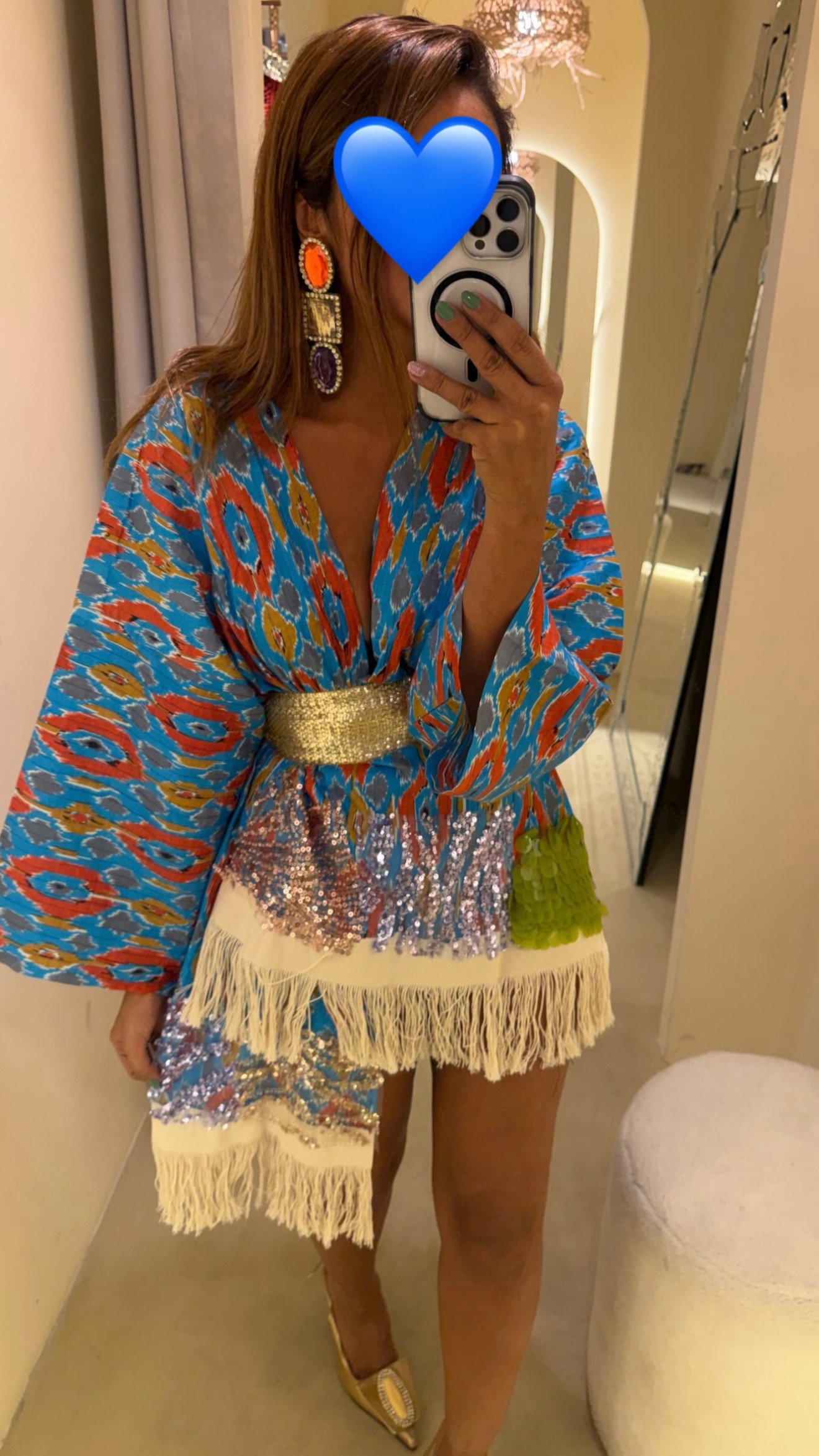 Summer blue dress